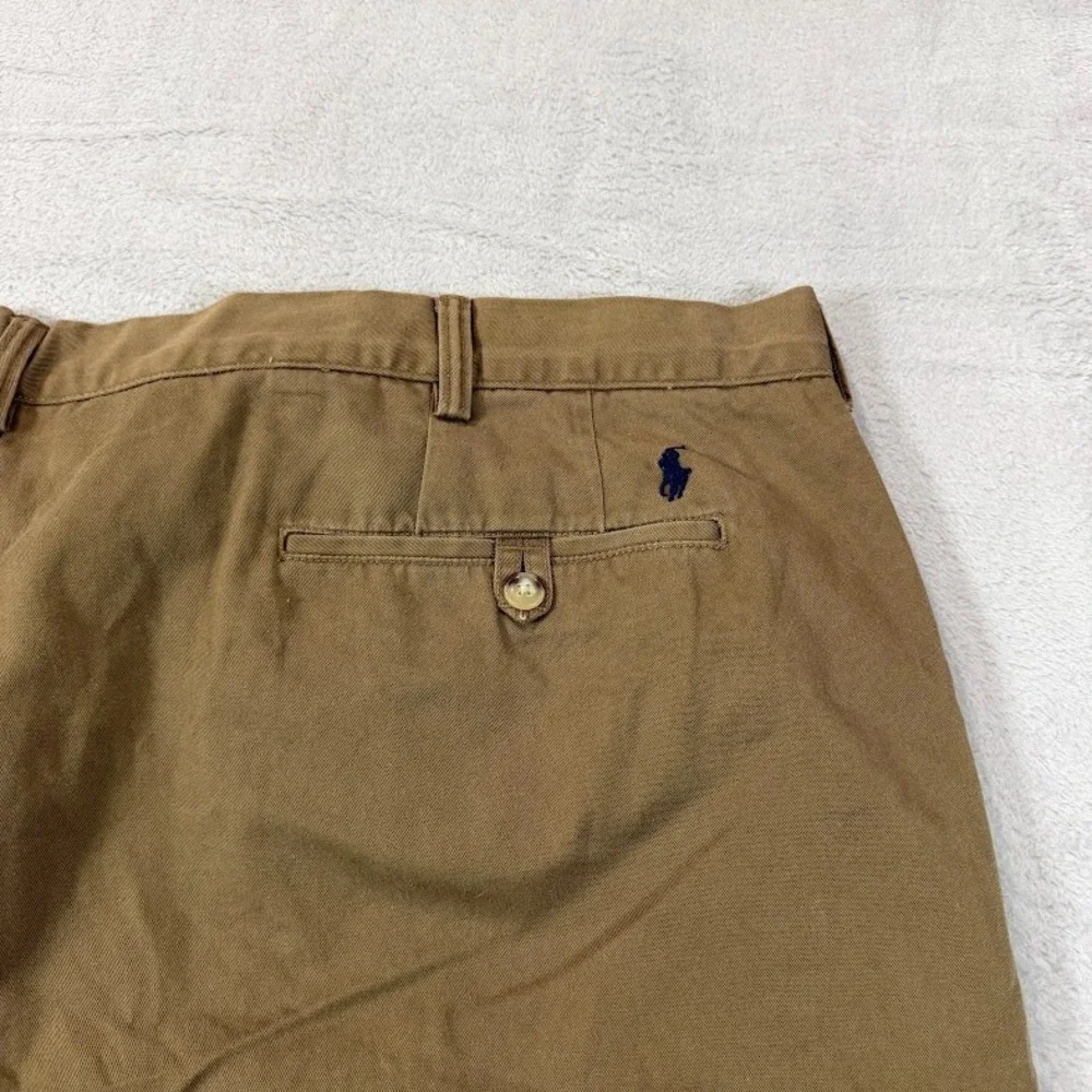 Polo Ralph Lauren Chino Pants Mens 50x34 Tan Classic Fit Stretch Cotton Twill